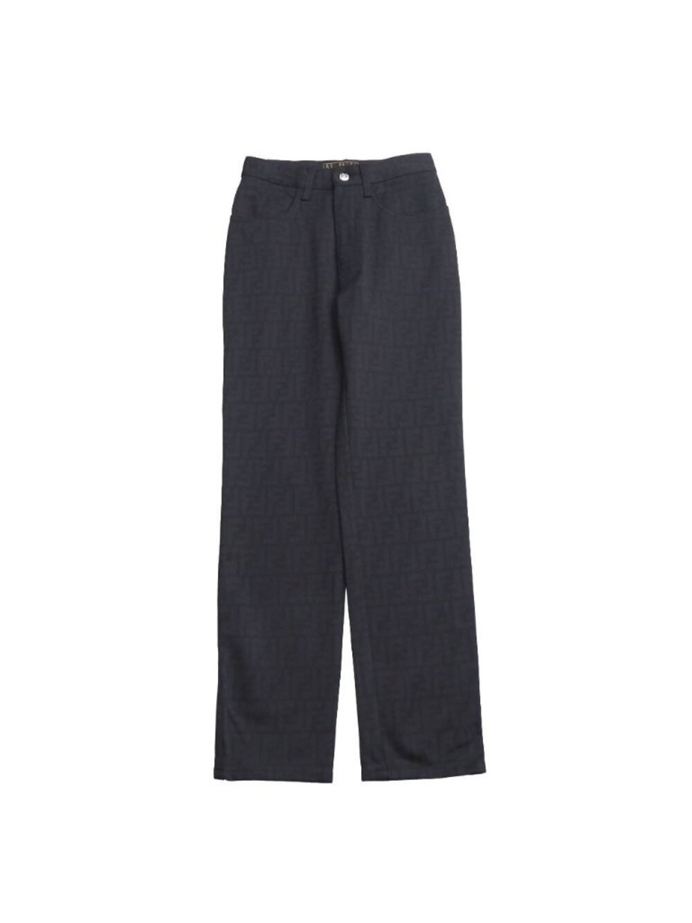 Fendi Vintage Pants 42 Zucca Pattern Skinny
